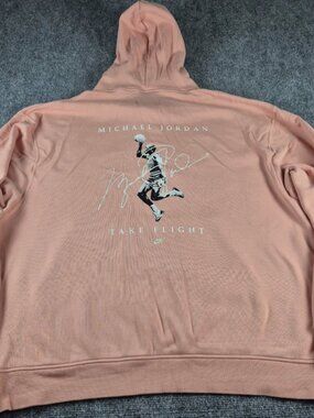 Nike Air Jordan Essentials Take Flight Collection Hoodie Pink DH9019 Men Sz 2XL